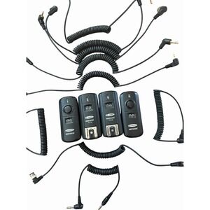 Neewer FC16 2.4GHz Wireless Flash Trigger Kit + Cables Transmitter Receiver